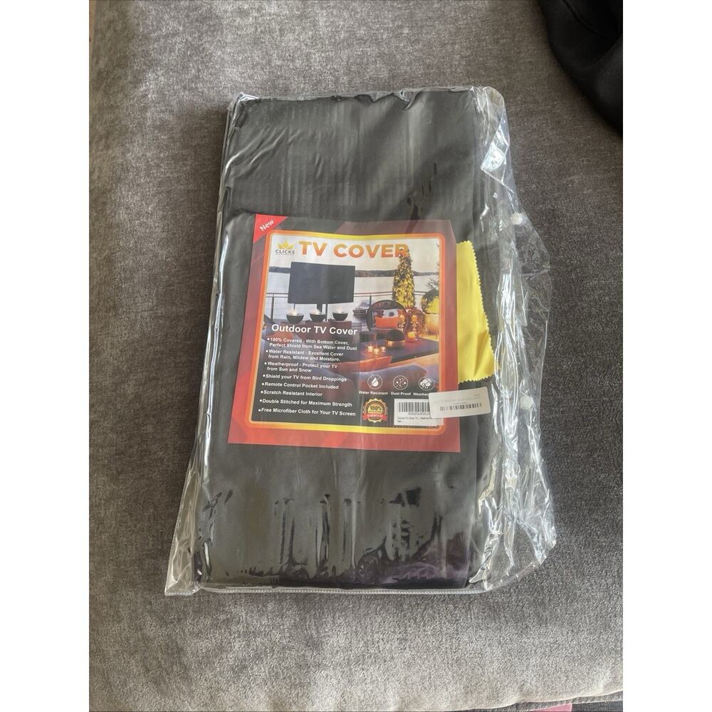 Outdoor TV Cover Protector for 70" Weatherproof Water Resistant Black New